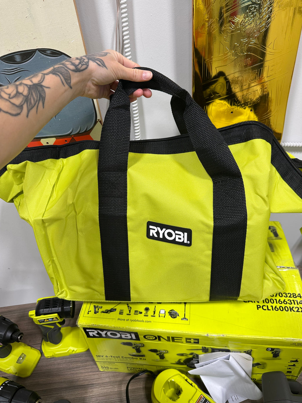 RYOBI ONE+ 18V Lithium-Ion 6-Tool Combo Kit (Model PCL1600K2X)