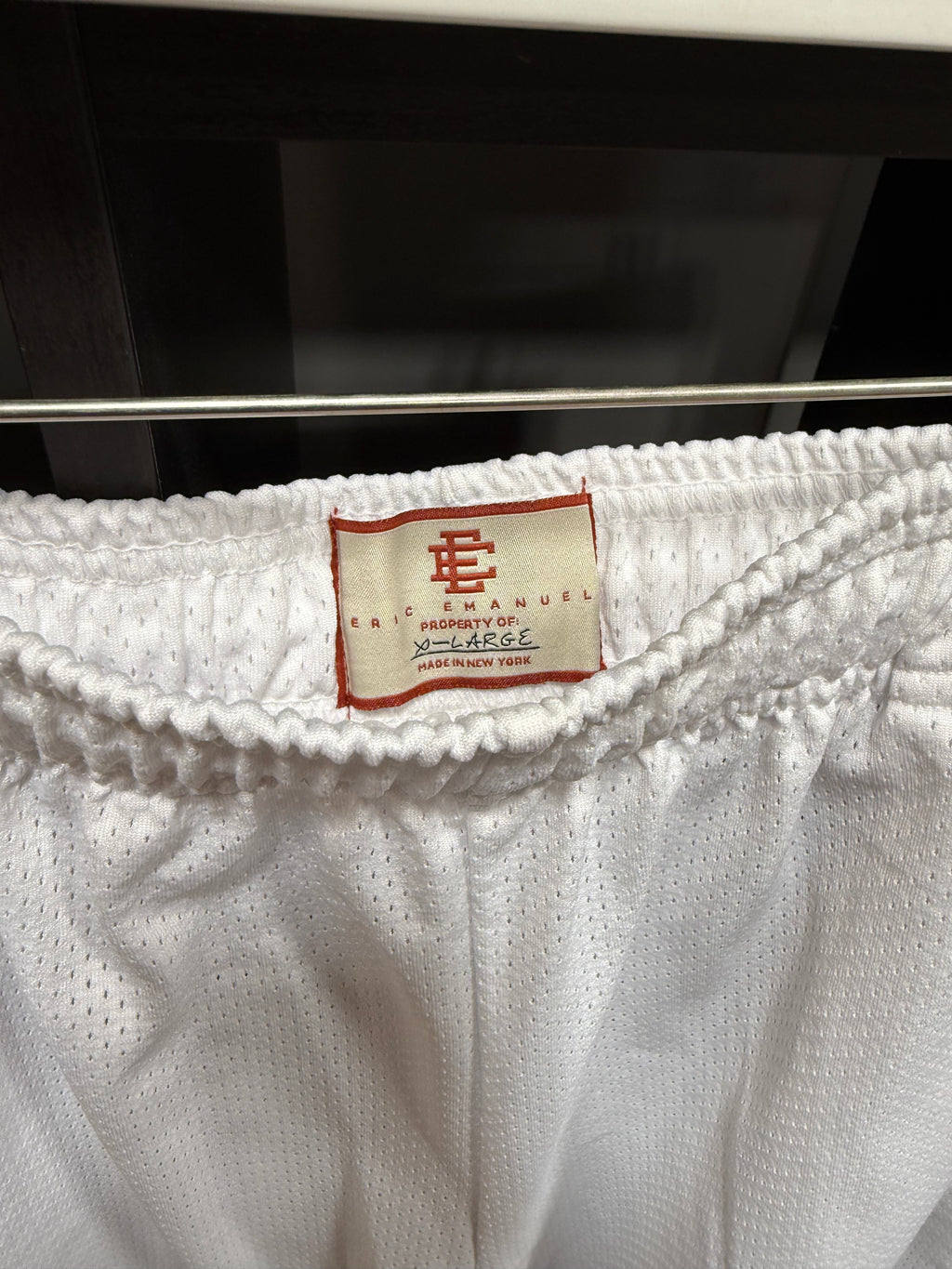Eric Emanuel Shorts White/Burgundy Sz XL