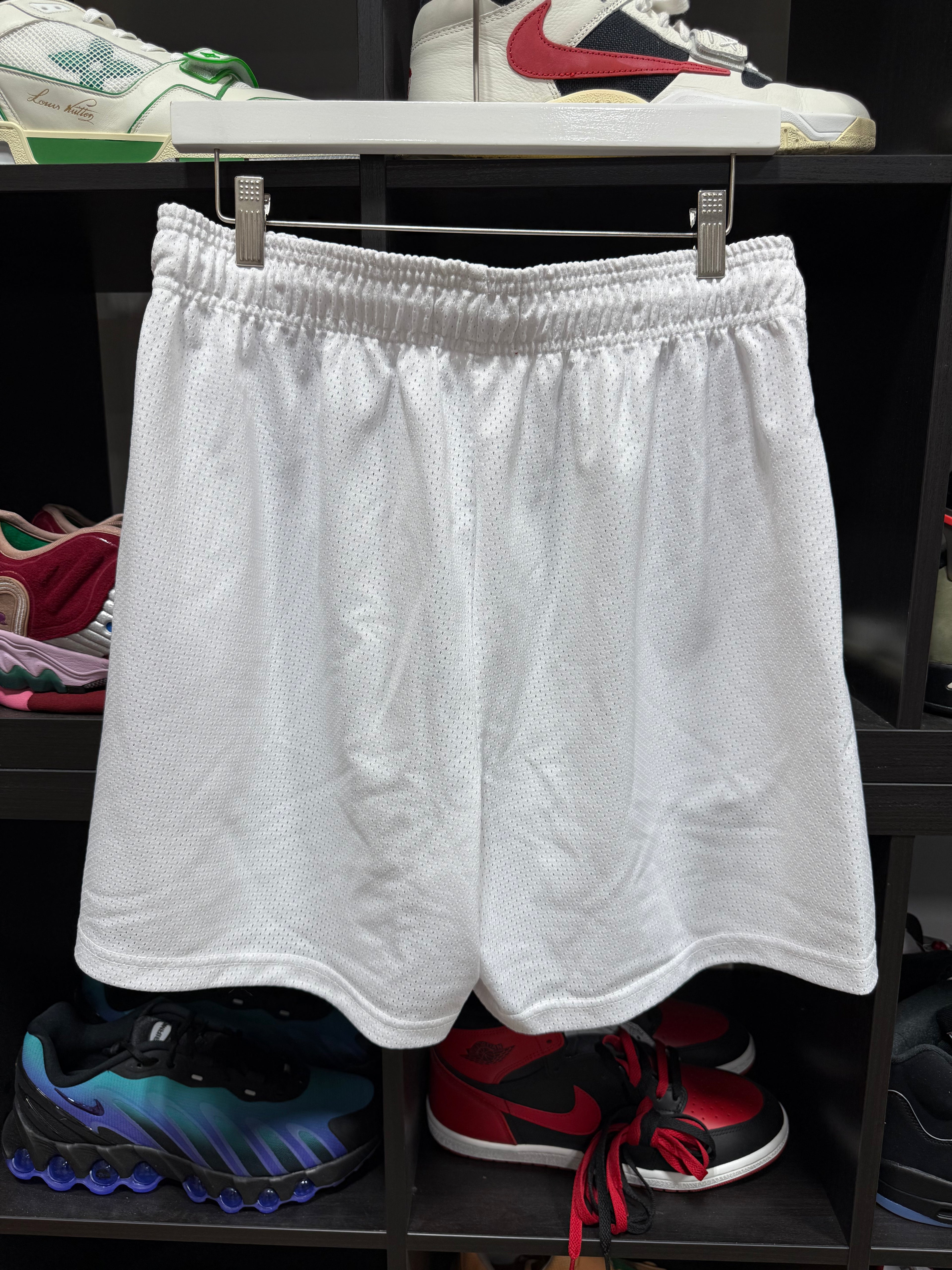 Eric Emanuel Shorts White/Burgundy Sz XL