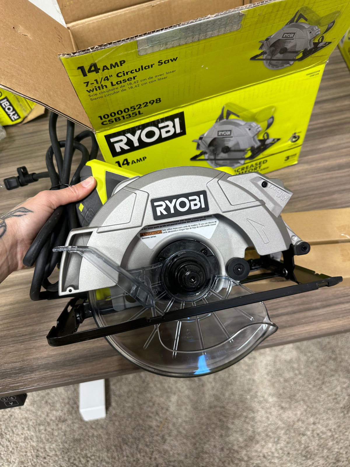 RYOBI 14 Amp 7-1/4 inch Corded Circular Saw (Model CSB135L)