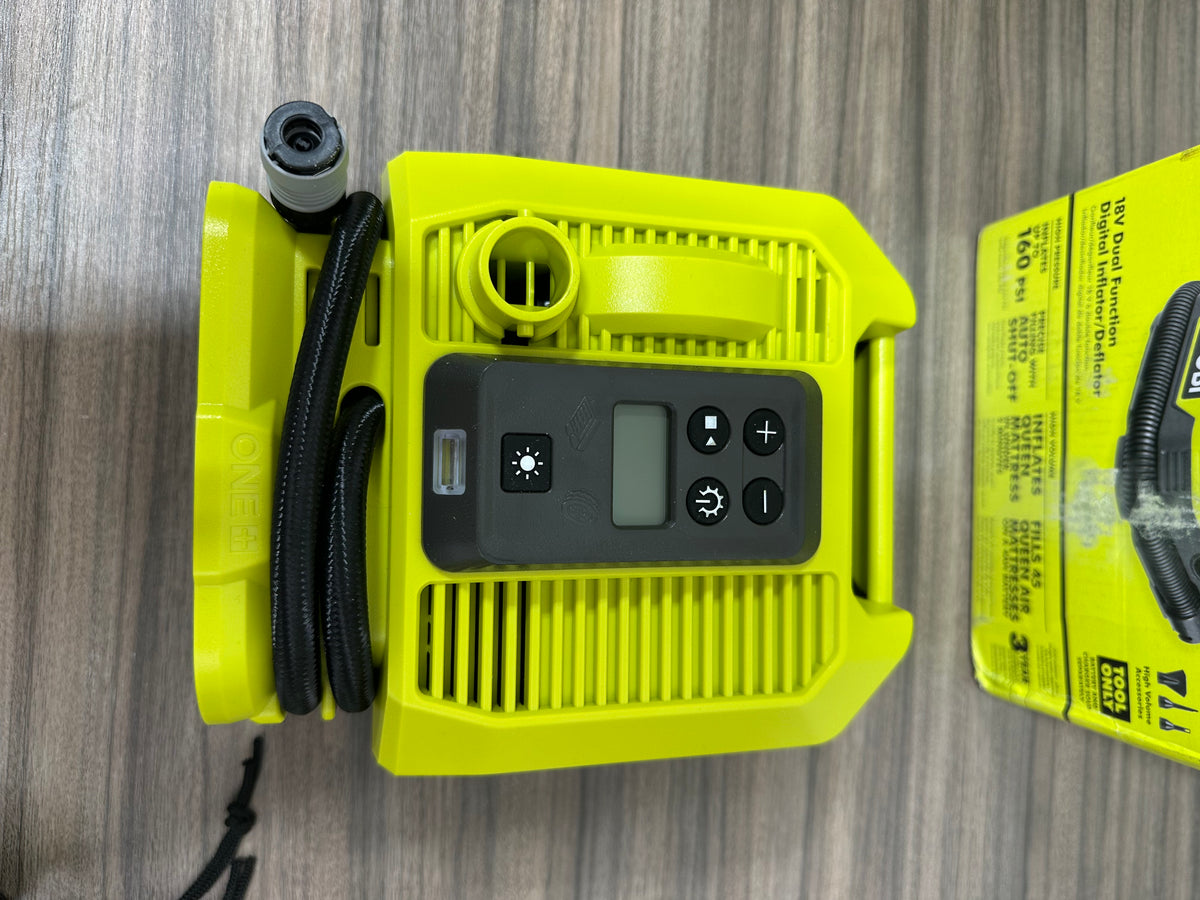 RYOBI ONE+ 18V Dual Function Digital Inflator/Deflator (Model PCL031B)