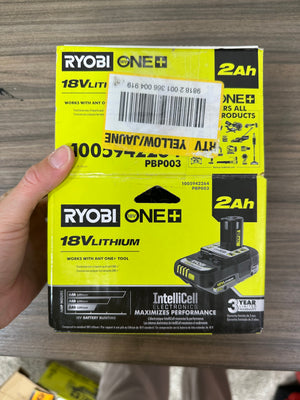 RYOBI ONE+ 18V 2.0 Ah Lithium-Ion Battery (Model PBP003)