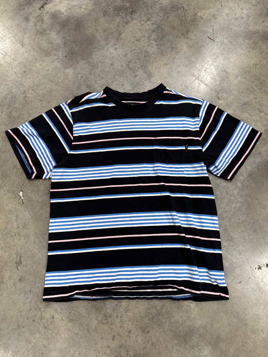 Stussy T-Shirt Stripped Sz S