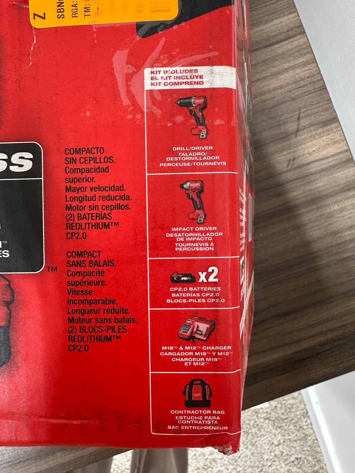 Milwaukee M18 18V Lithium-Ion Cordless Compact Brushless 2-Tool Combo Kit (Model 3692-22CT)