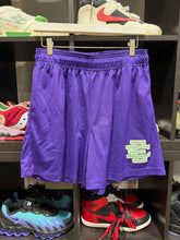 Load image into Gallery viewer, Eric Emanuel Shorts Purple/Lime Green Sz XL
