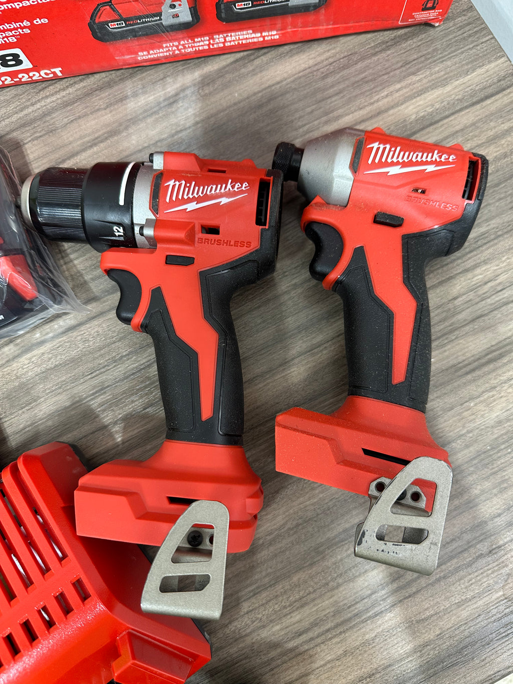 Milwaukee M18 18V Lithium-Ion Cordless Compact Brushless 2-Tool Combo Kit (Model 3692-22CT)