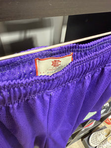 Eric Emanuel Shorts Purple/Lime Green Sz XL