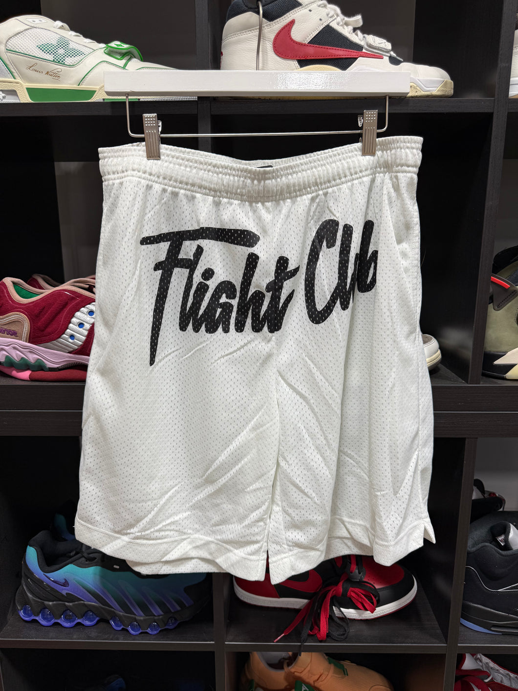 Flight Club Shorts White Sz L