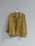 Zara women's utility-style button-down overshirt sz 13-14