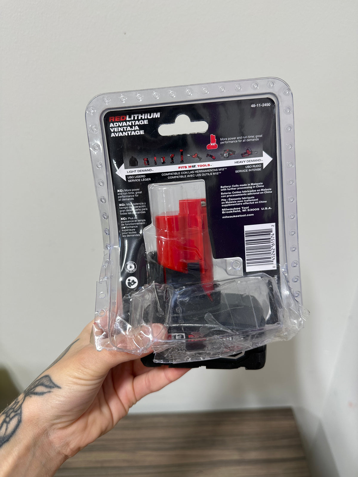 Milwaukee M12 REDLITHIUM HIGH OUTPUT XC5.0 12V Lithium-Ion Battery Pack (Model 48-11-2450)