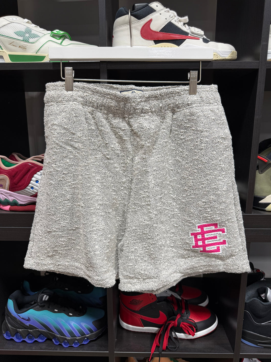 Eric Emanuel Shorts Fuzzy/White/Pink Sz XL