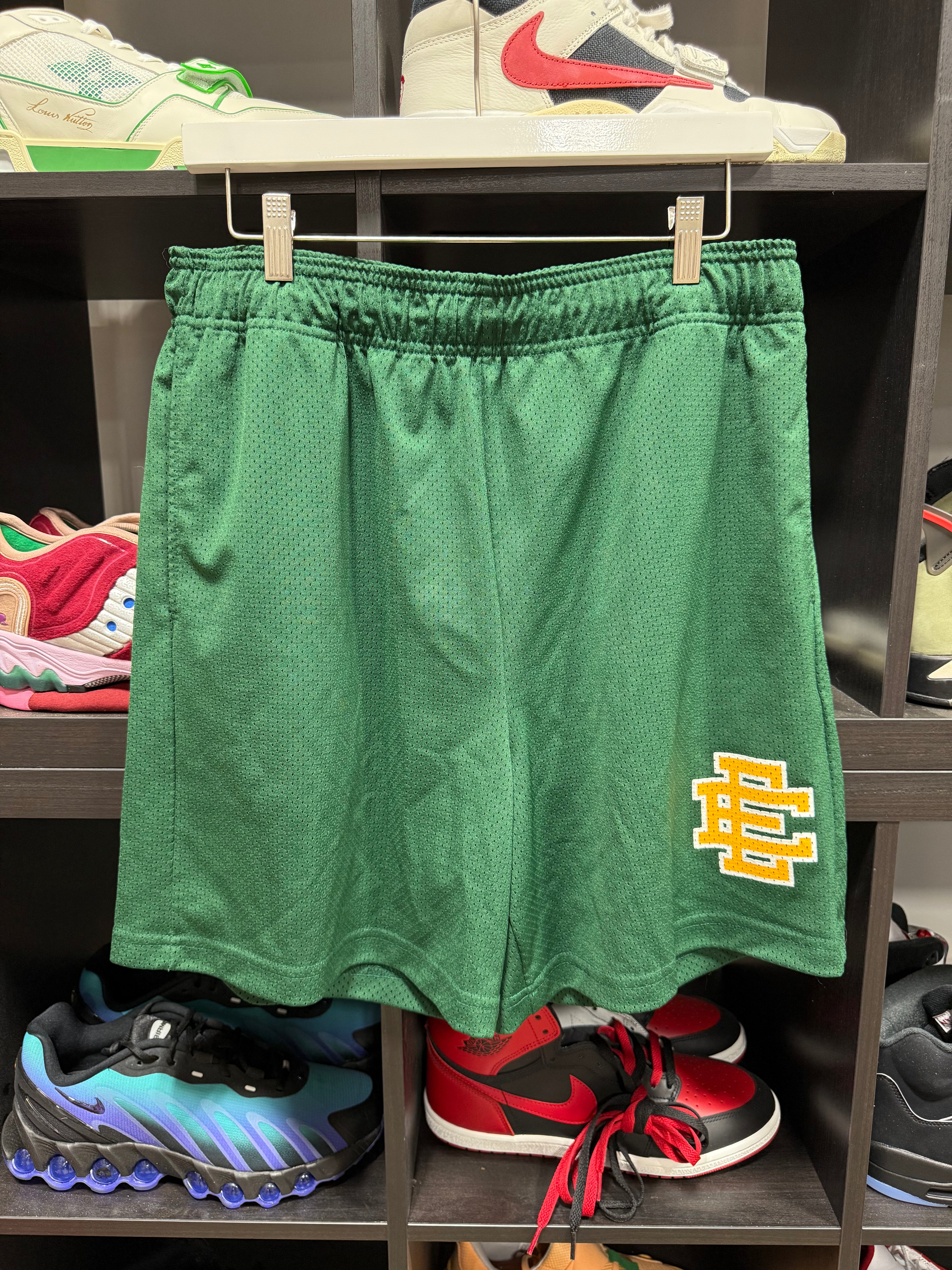Eric Emanuel Shorts Green/Yellow E Sz XL