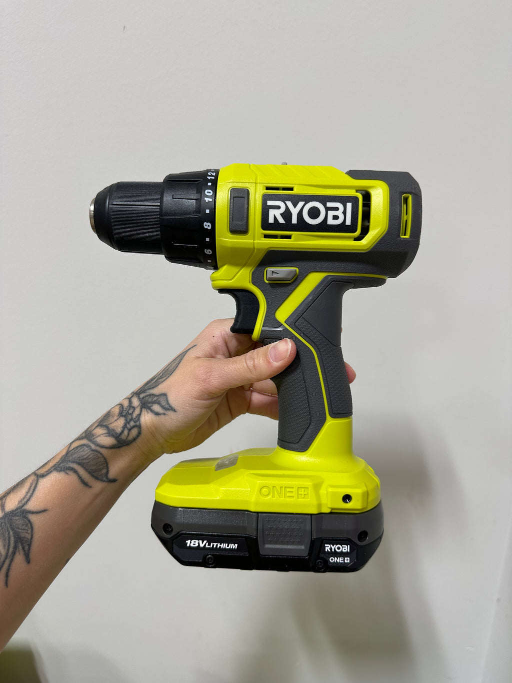 RYOBI ONE+ 18V Lithium-Ion 1/2-inch Drill/Driver Kit (Model PCL206K1X)