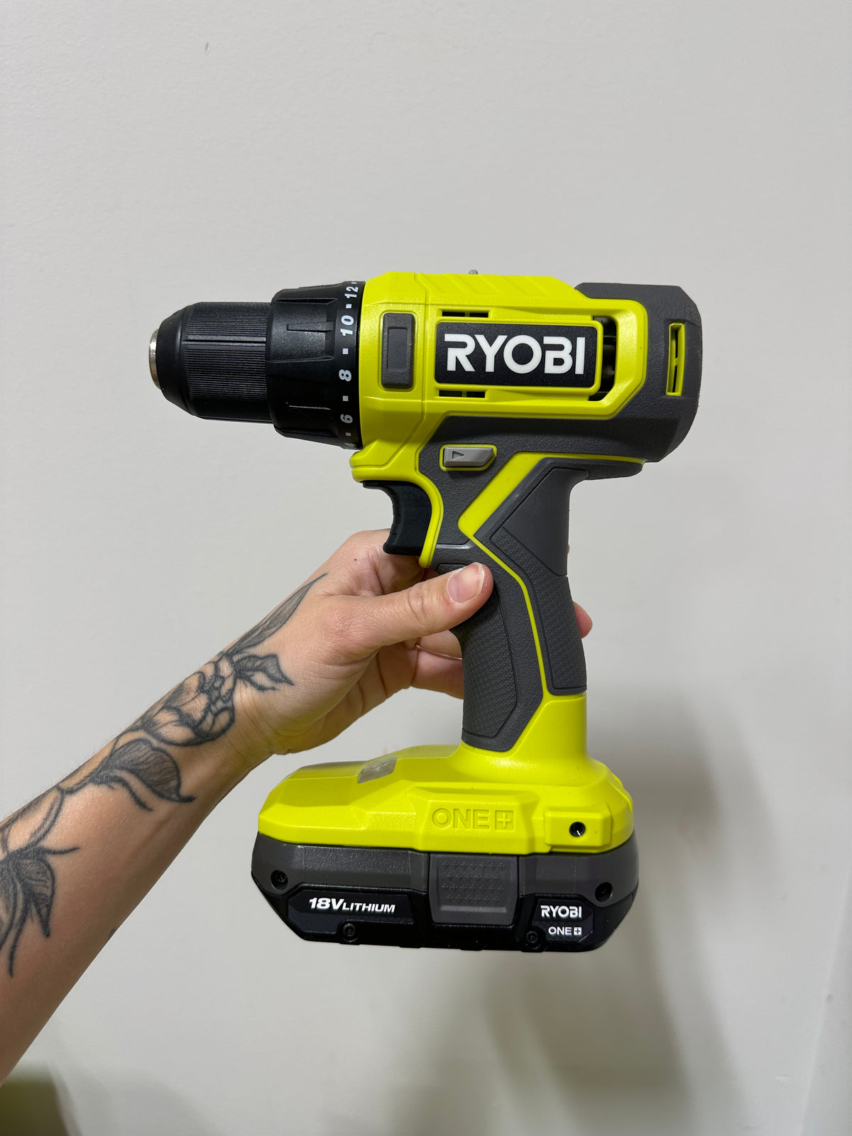 RYOBI ONE+ 18V Lithium-Ion 1/2-inch Drill/Driver Kit (Model PCL206K1X)