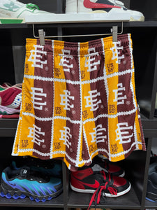 Eric Emanuel Shorts Yellow/Burgundy/Multi E Sz XL