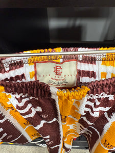 Eric Emanuel Shorts Yellow/Burgundy/Multi E Sz XL