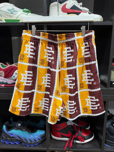 Eric Emanuel Shorts Yellow/Burgundy/Multi E Sz XL