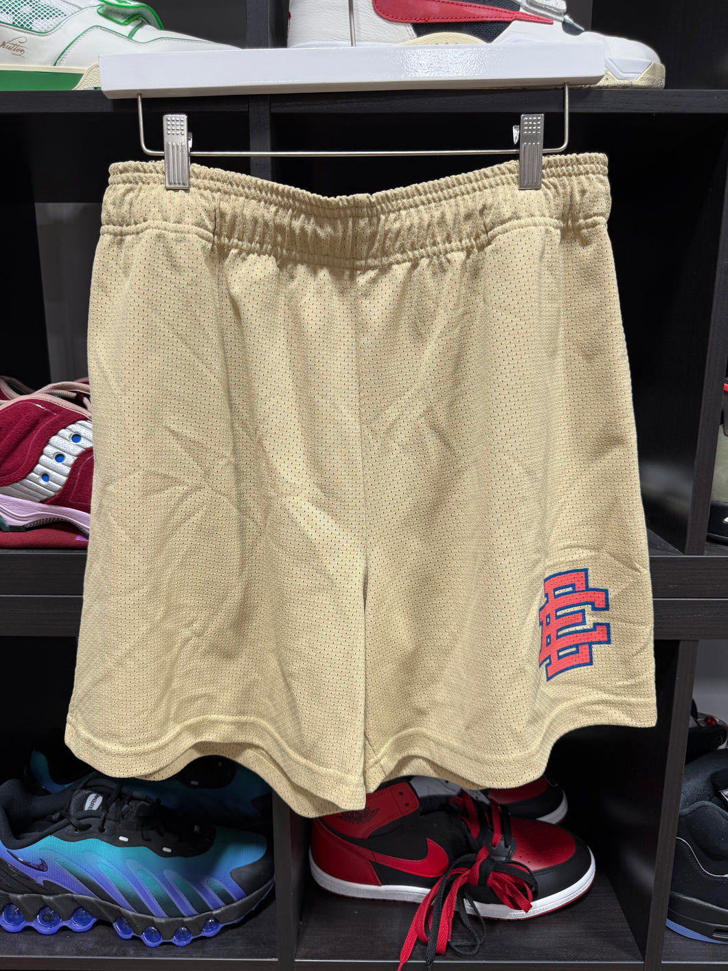 Eric Emanuel Shorts Gold/Red Sz XL