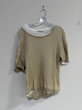 Zara layered short-sleeve tee women's sz L