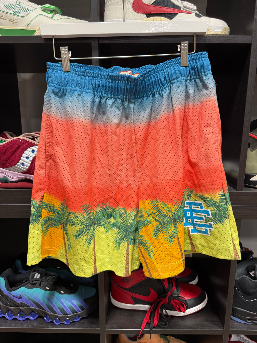 Eric Emanuel Shorts Palm Tree Sunset Sz XL