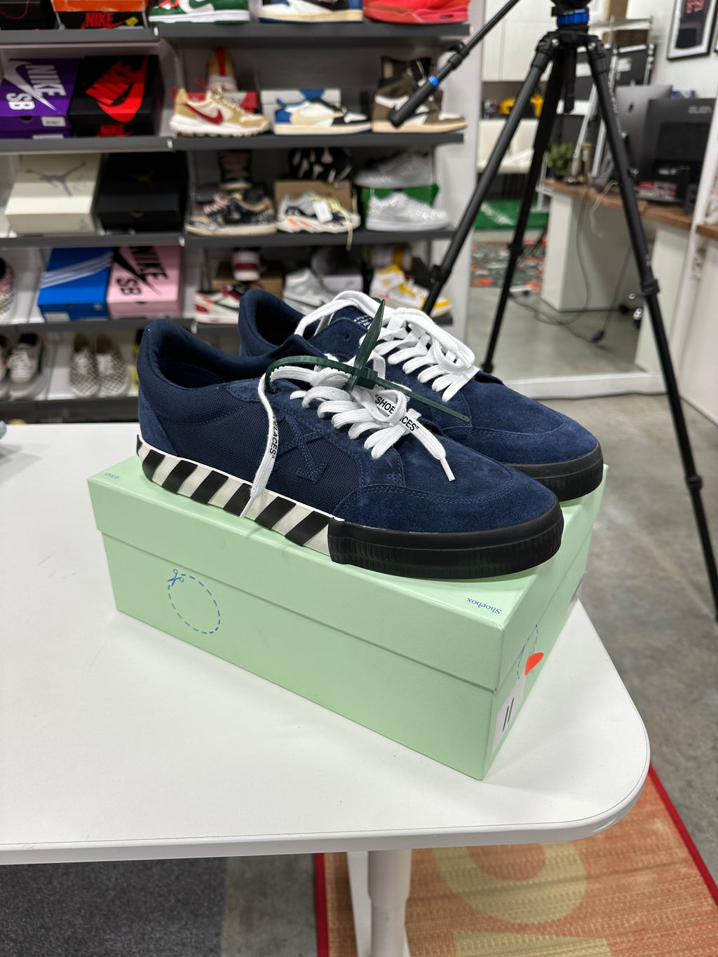 Off White Vulc Navy Sz 46