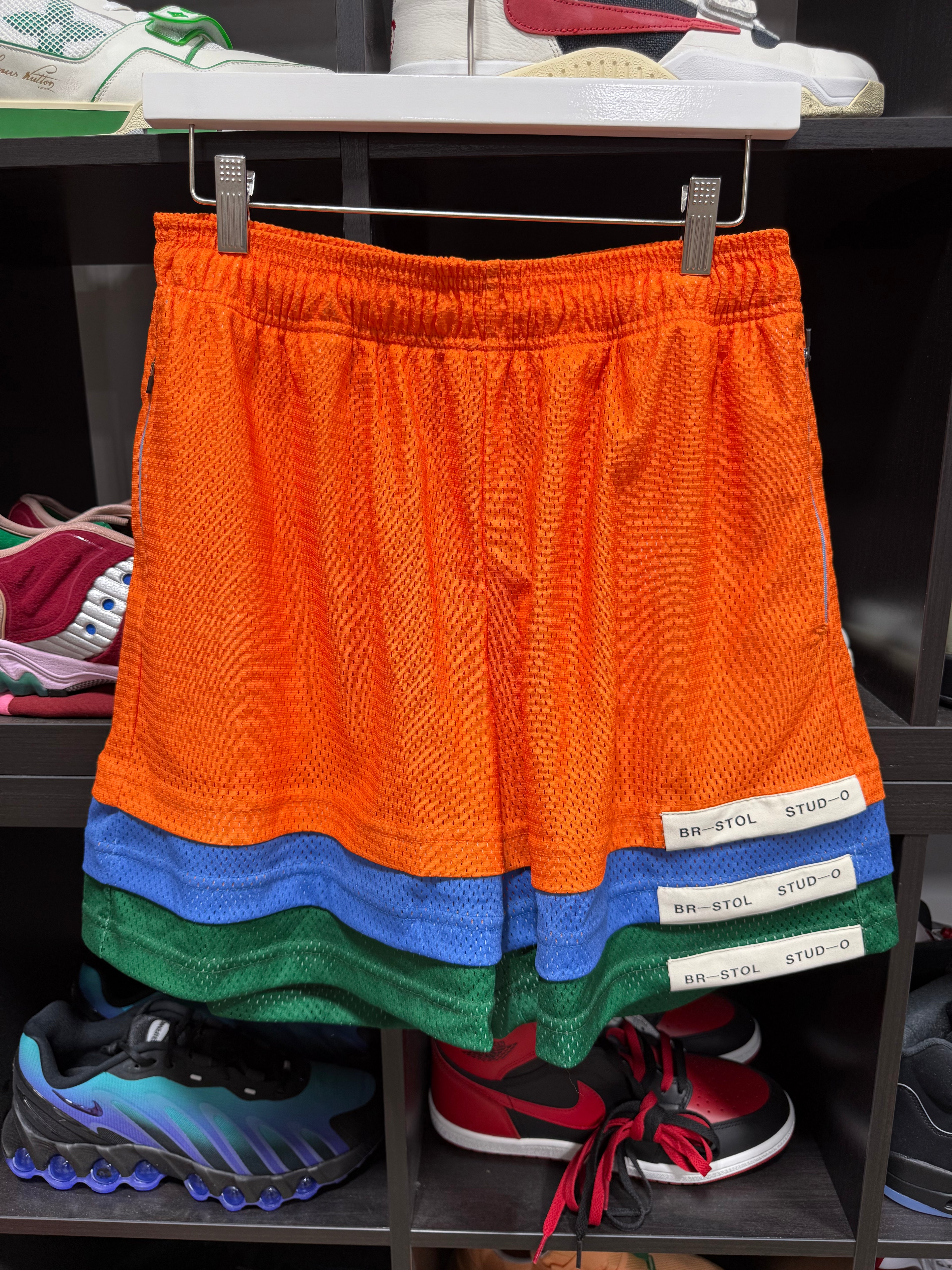 Br-Stol Stud-o Shorts Orange/Multi Sz L