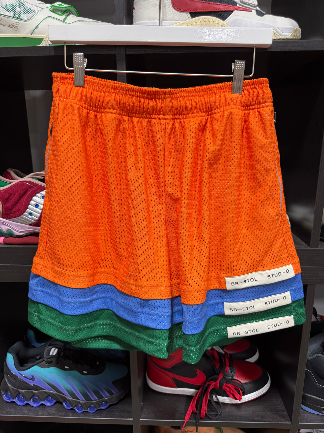 Br-Stol Stud-o Shorts Orange/Multi Sz L