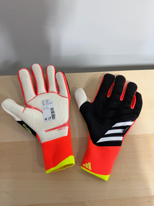 Adidas Predator Goalkeeper Gloves Pro Fingersave Sz 10