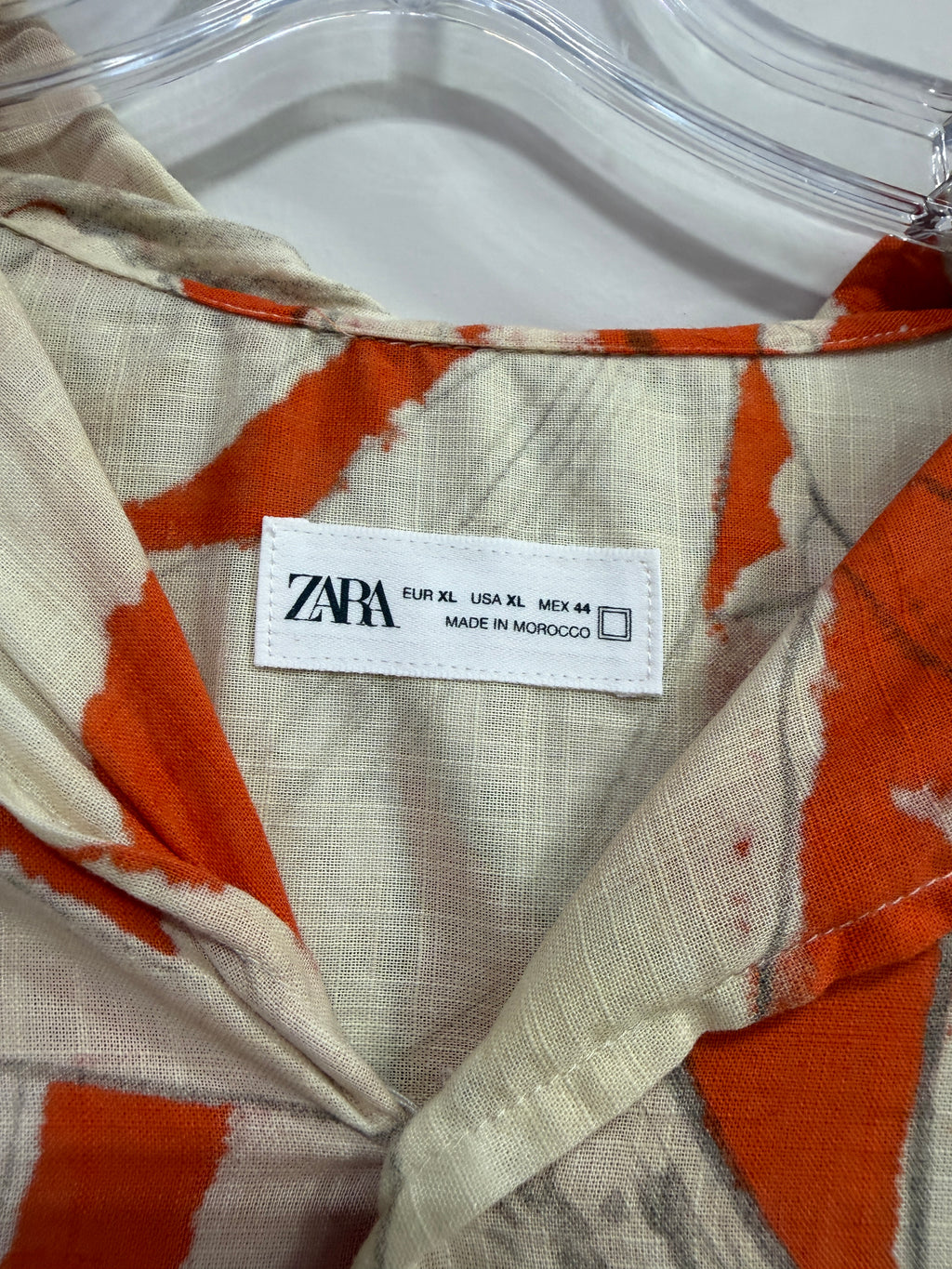 Zara short-sleeve floral resort shirt Sz XL