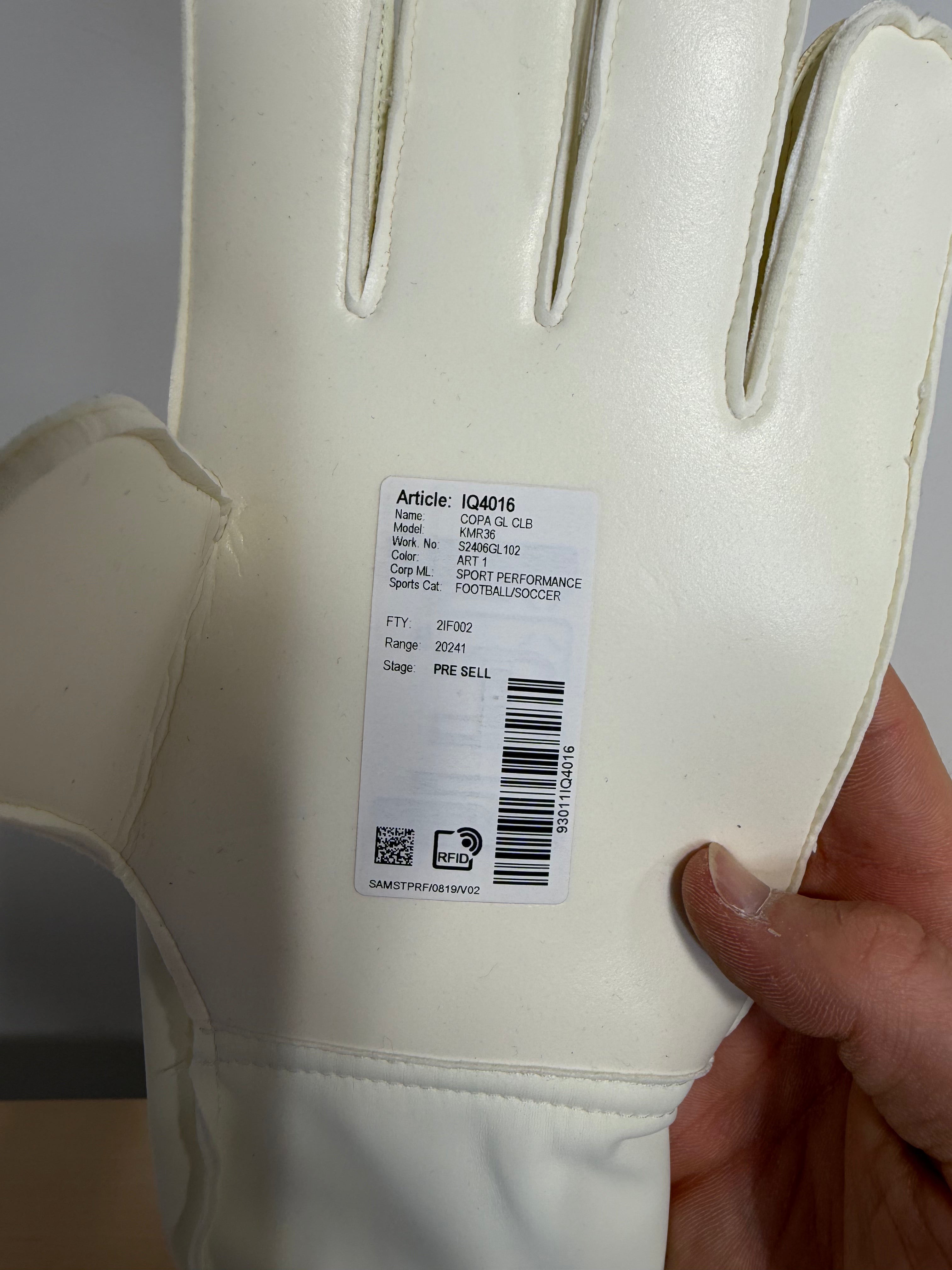 Adidas Copa Goalkeeper Gloves Club Sz 10
