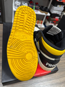 Jordan 1 High Not For Resale Yellow Sz 5.5 Rep Box