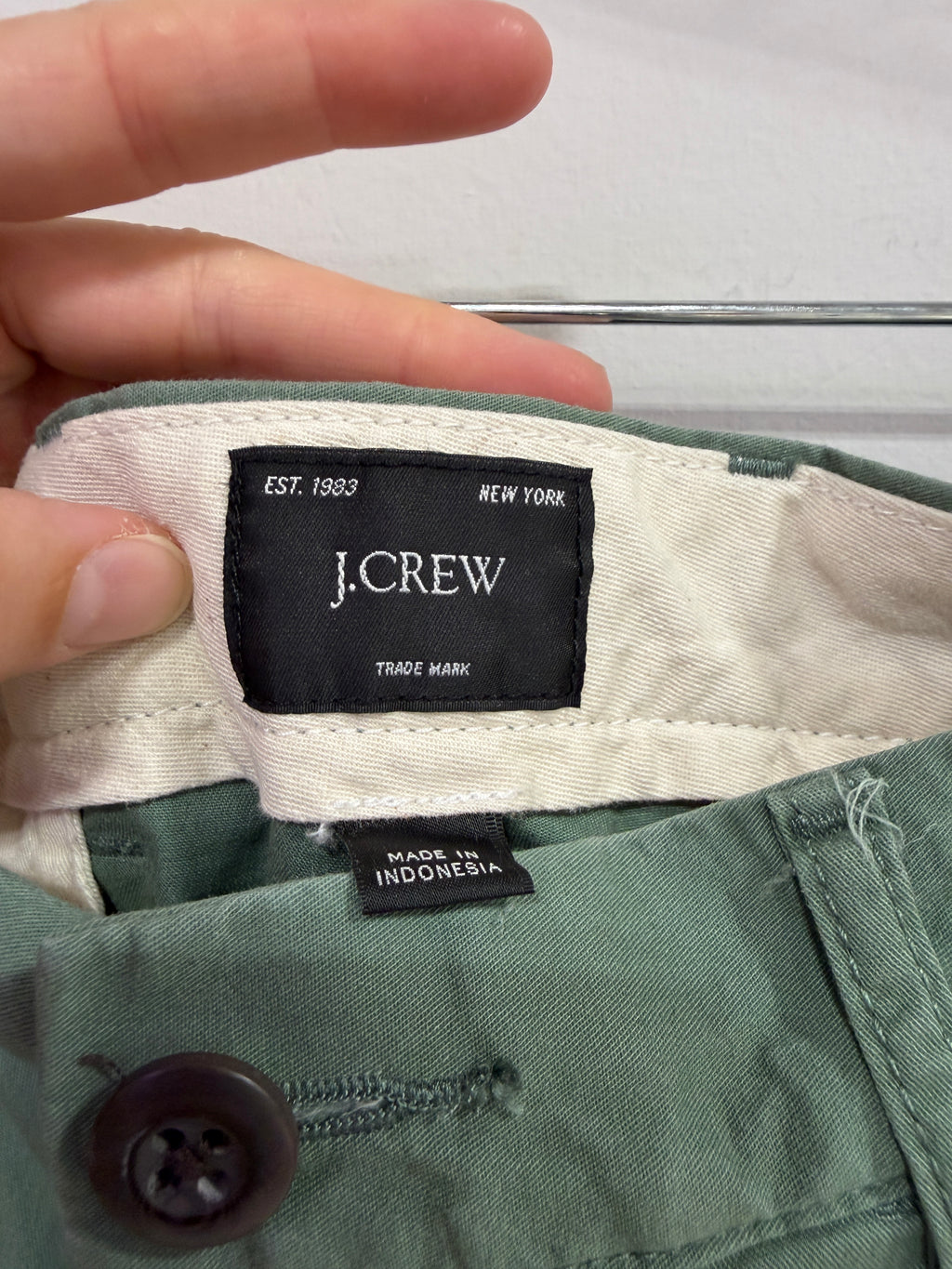 J.Crew cotton chino shorts men's sz 33-inch waist and 9-inch inseam