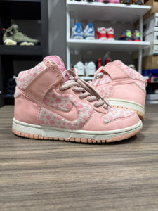Nike Dunk High Pink Polka Dot Sz 5y No Box