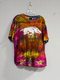 University of Arkansas Razorbacks tie-dye t-shirt sz L