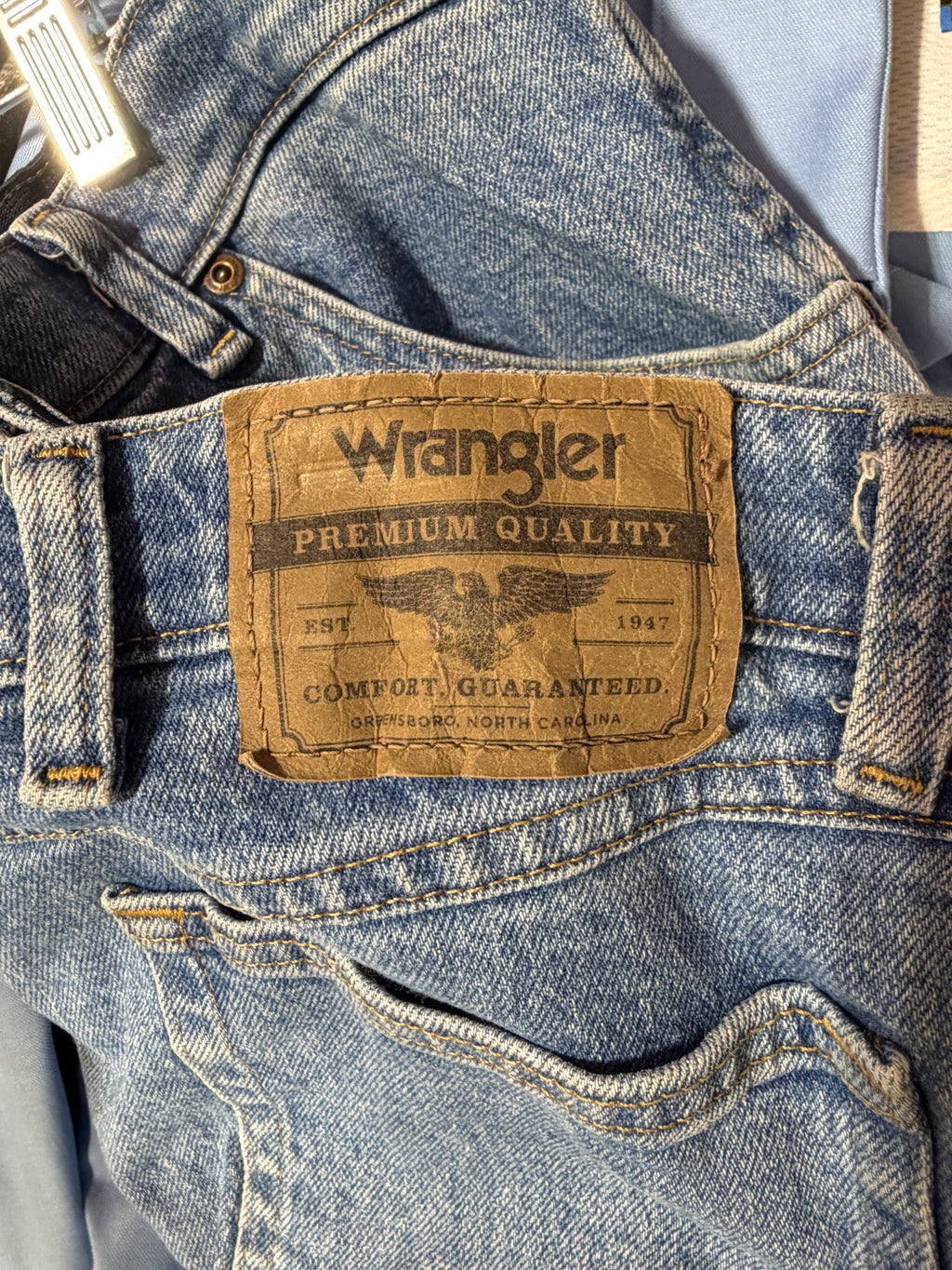 Wrangler Authentics flex-waist medium-blue denim jeans sz 38x32