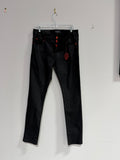 Kash denim black wax skinny jeans men's sz 32