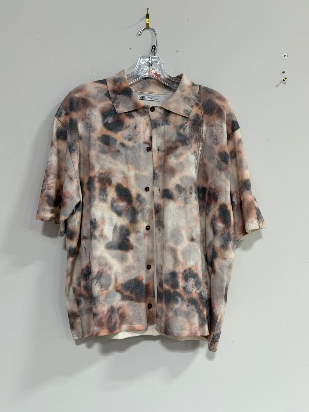 Zara short-sleeve knit shirt sz L