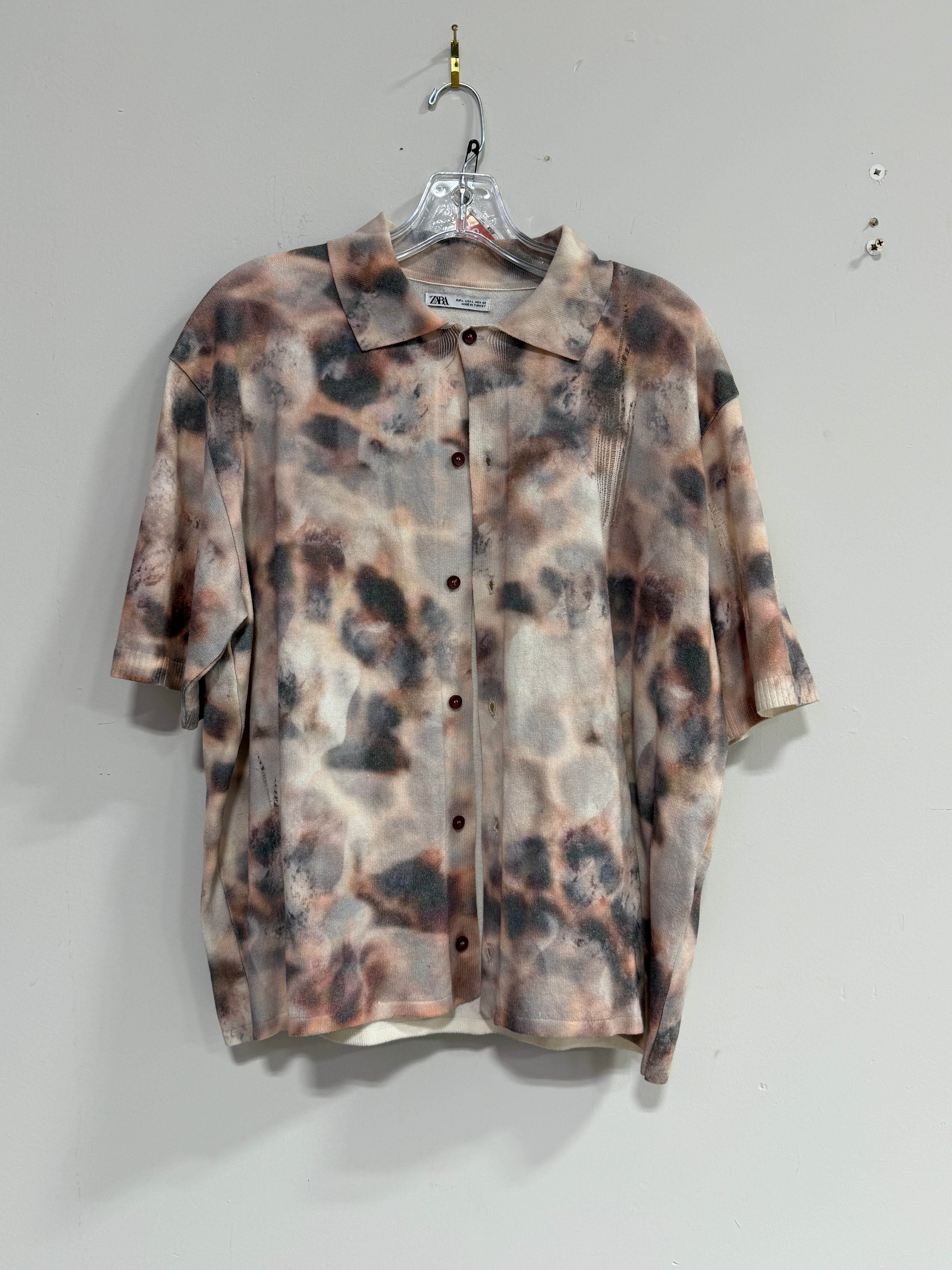 Zara short-sleeve knit shirt sz L