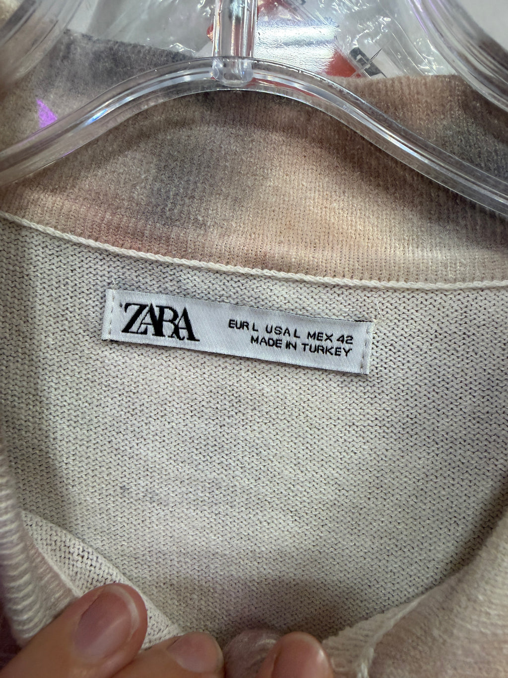 Zara short-sleeve knit shirt sz L