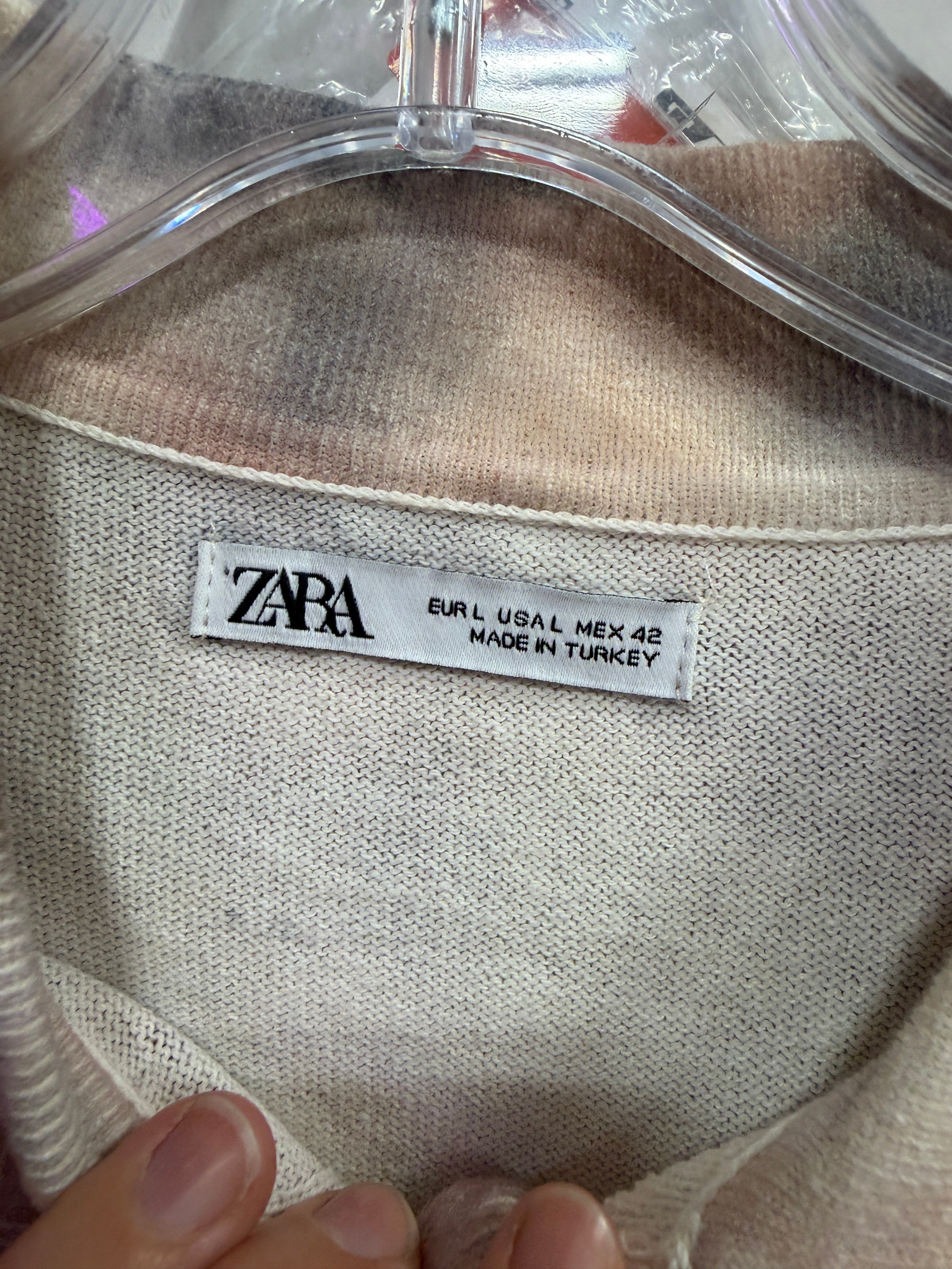 Zara short-sleeve knit shirt sz L