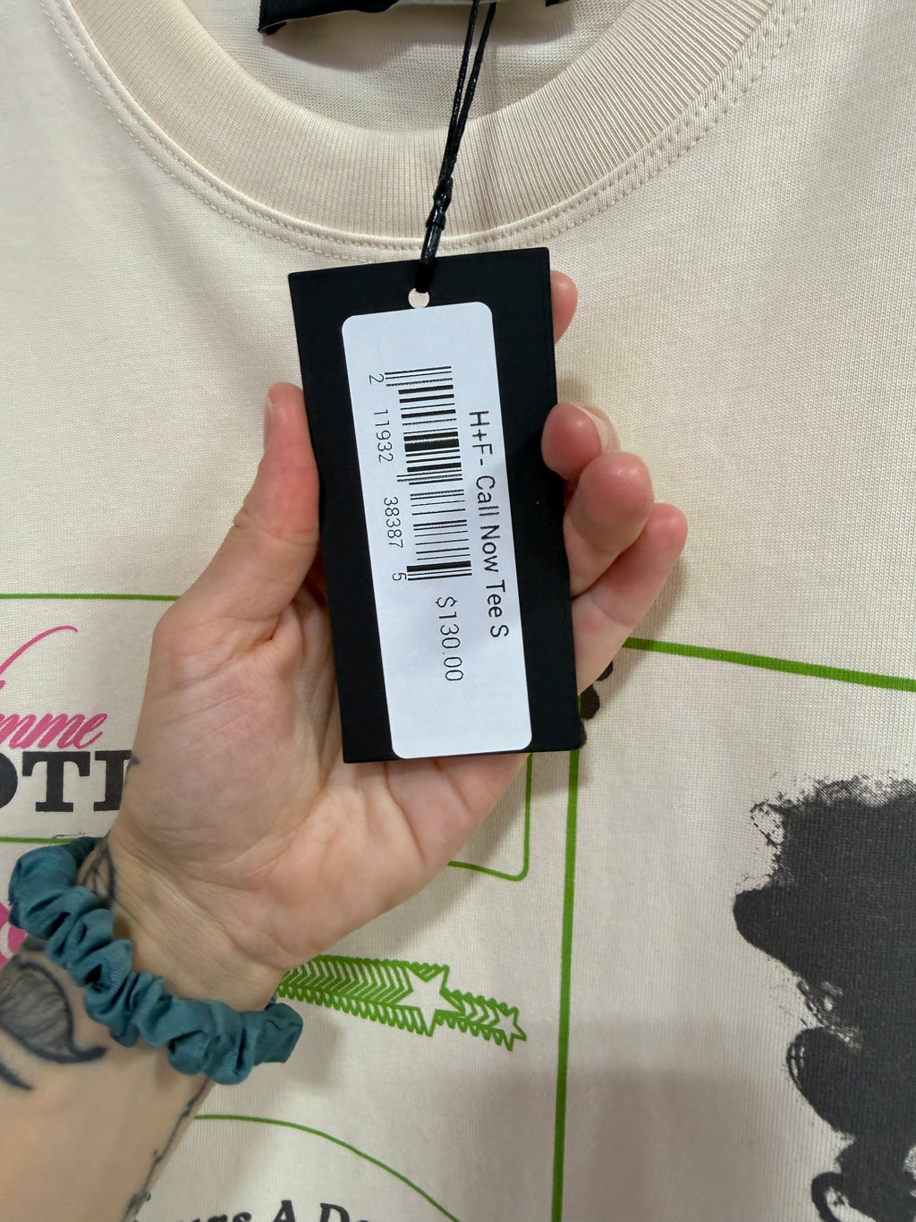 Homme Femme Call Now Tee Sz S