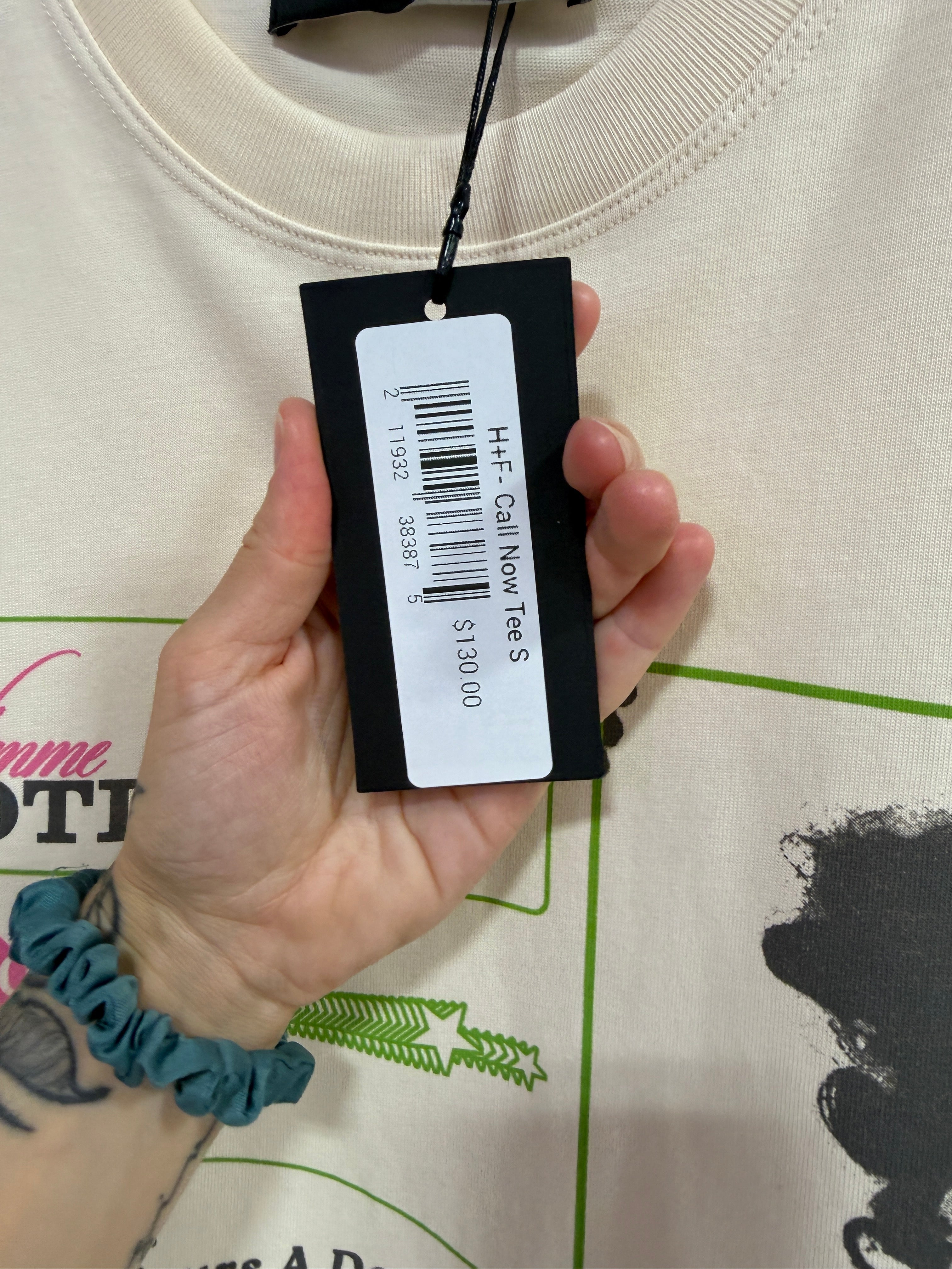 Homme Femme Call Now Tee Sz S