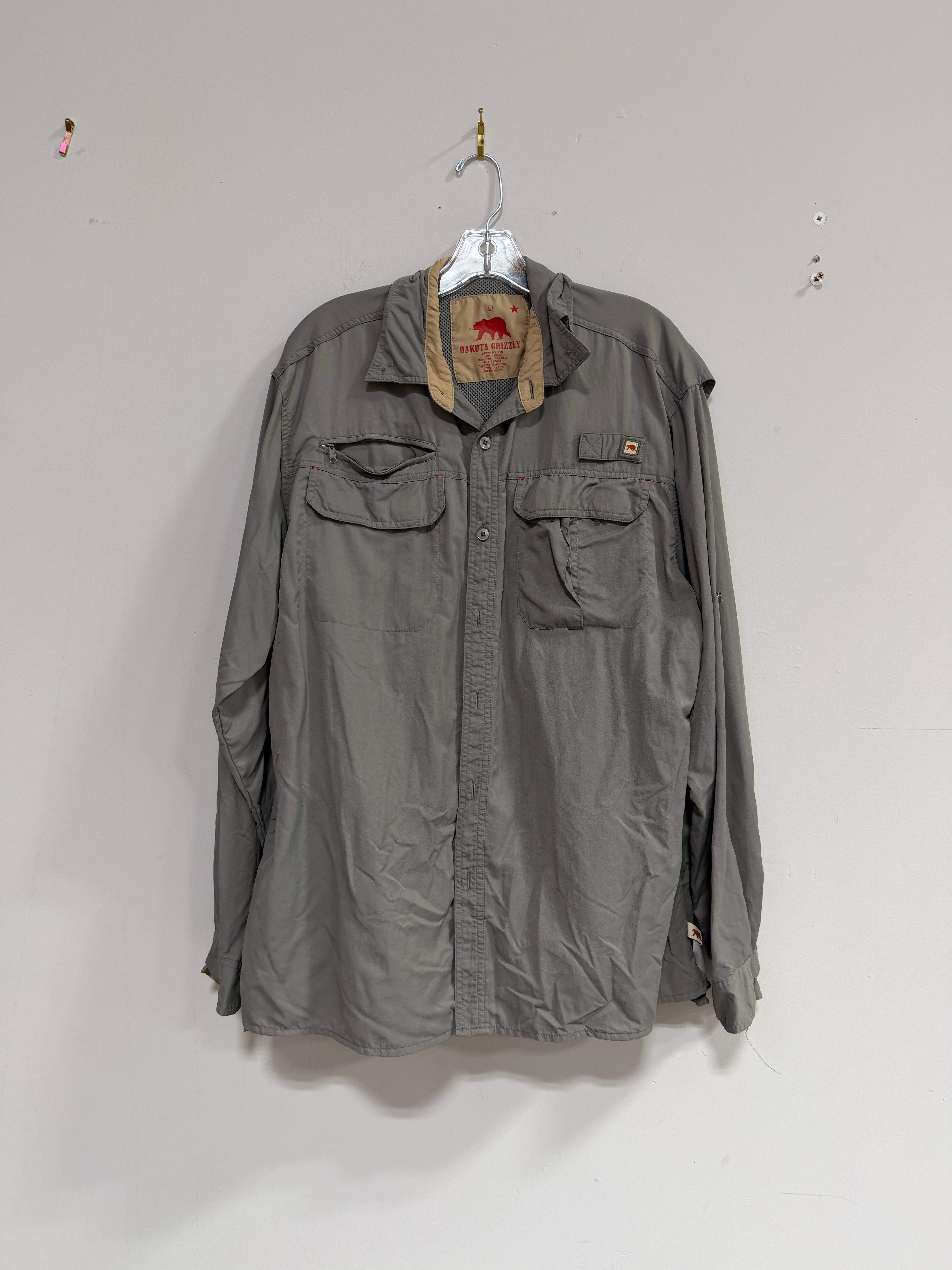Dakota Grizzly long-sleeve outdoor button-down shirt Sz L
