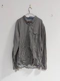Nordstrom 1901 Men's Gray Chambray Linen Button-Up Shirt, Size XXL