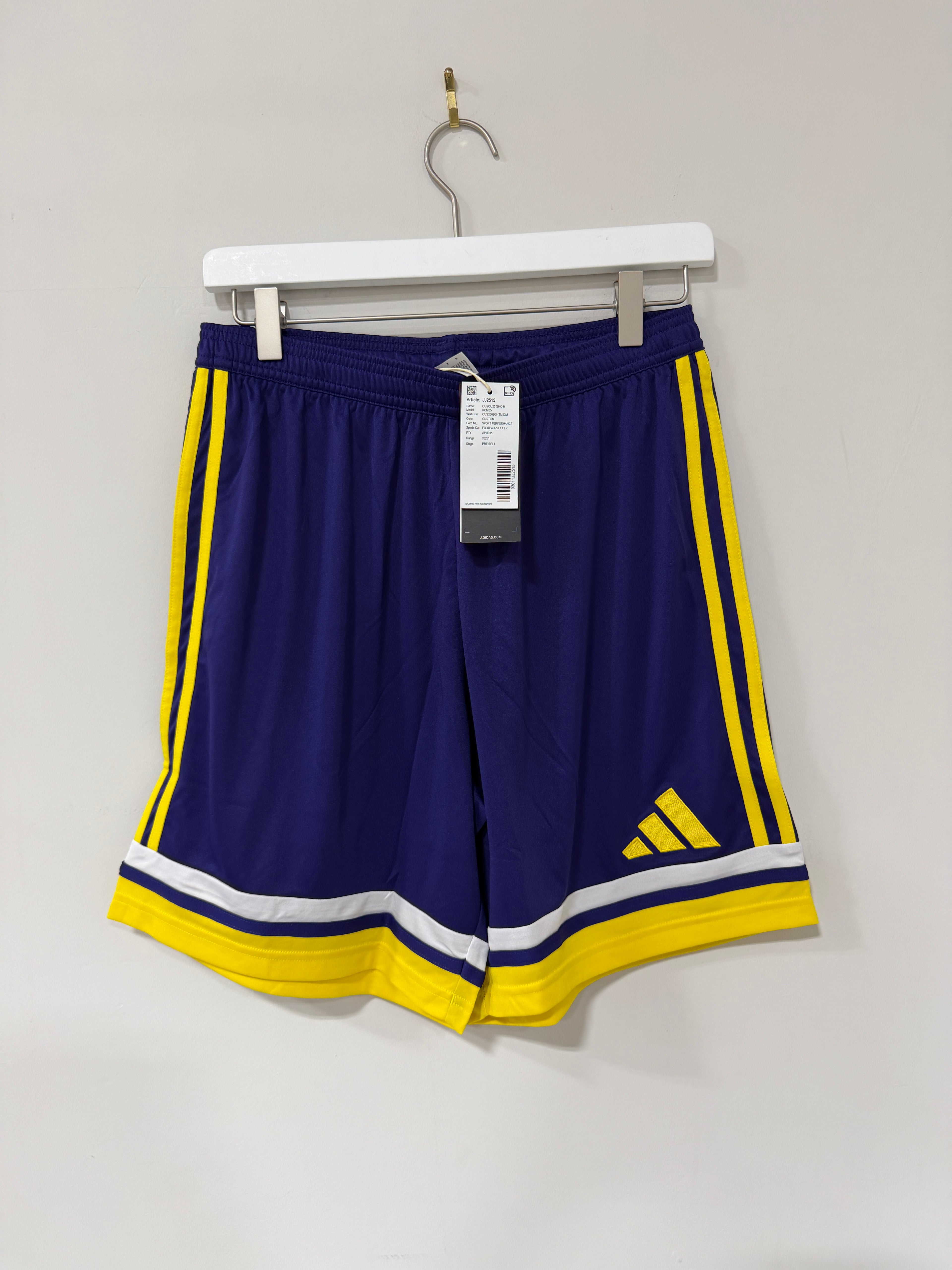 Adidas Custom Shorts Men's Sz M Lakers Colo