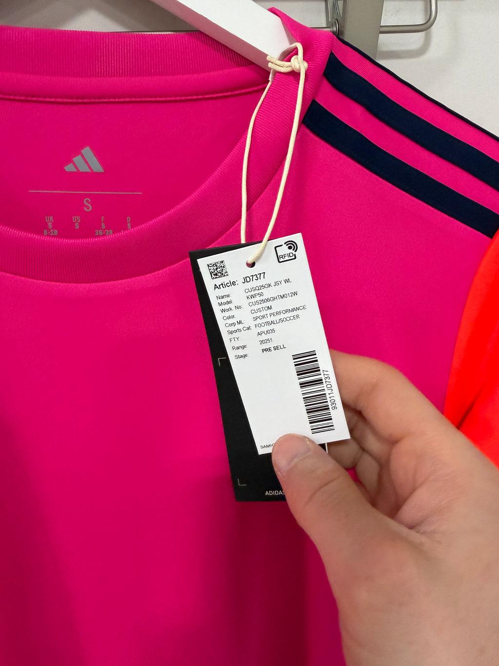 Adidas Goalkeepr Jersey Women's Sz S