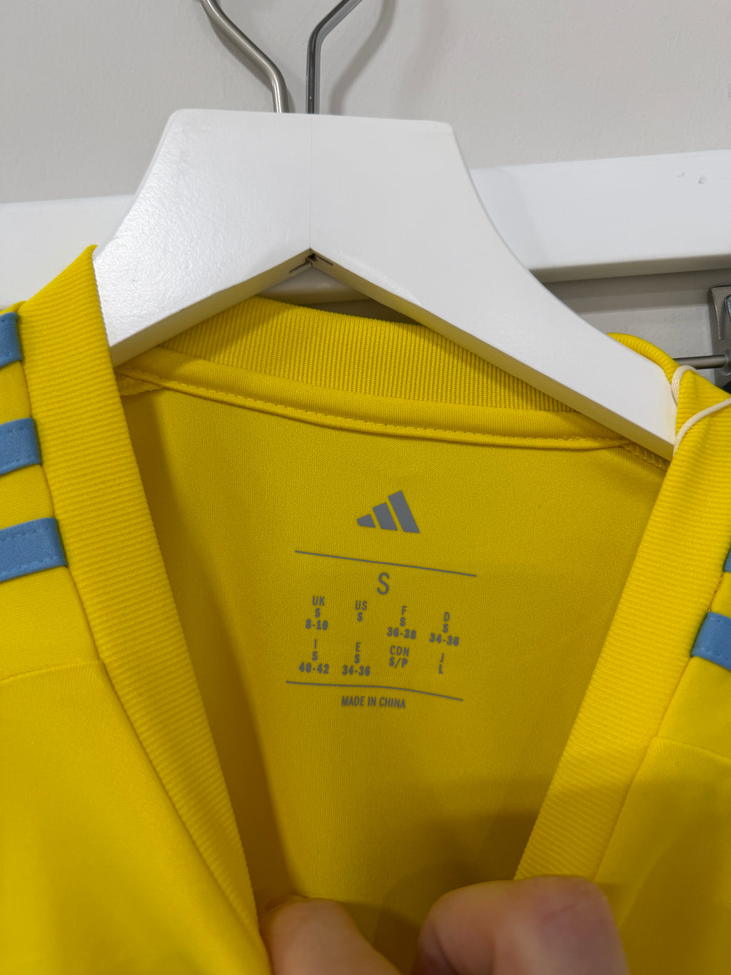 Adidas Youth Jersey Yellow/Blue Sz S