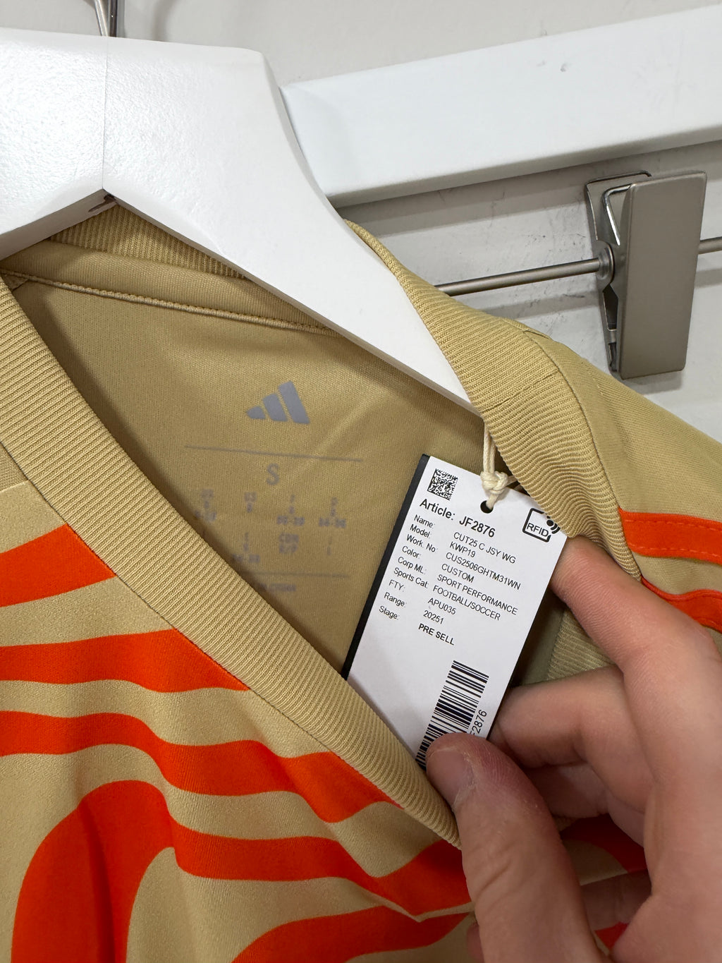 ADIDAS WOMEN'S MI TIRO 25 COMPETITION JERSEY Sz S
