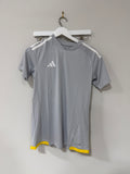 Adidas Mens Grey/Yellow Jersey Mens Sz S