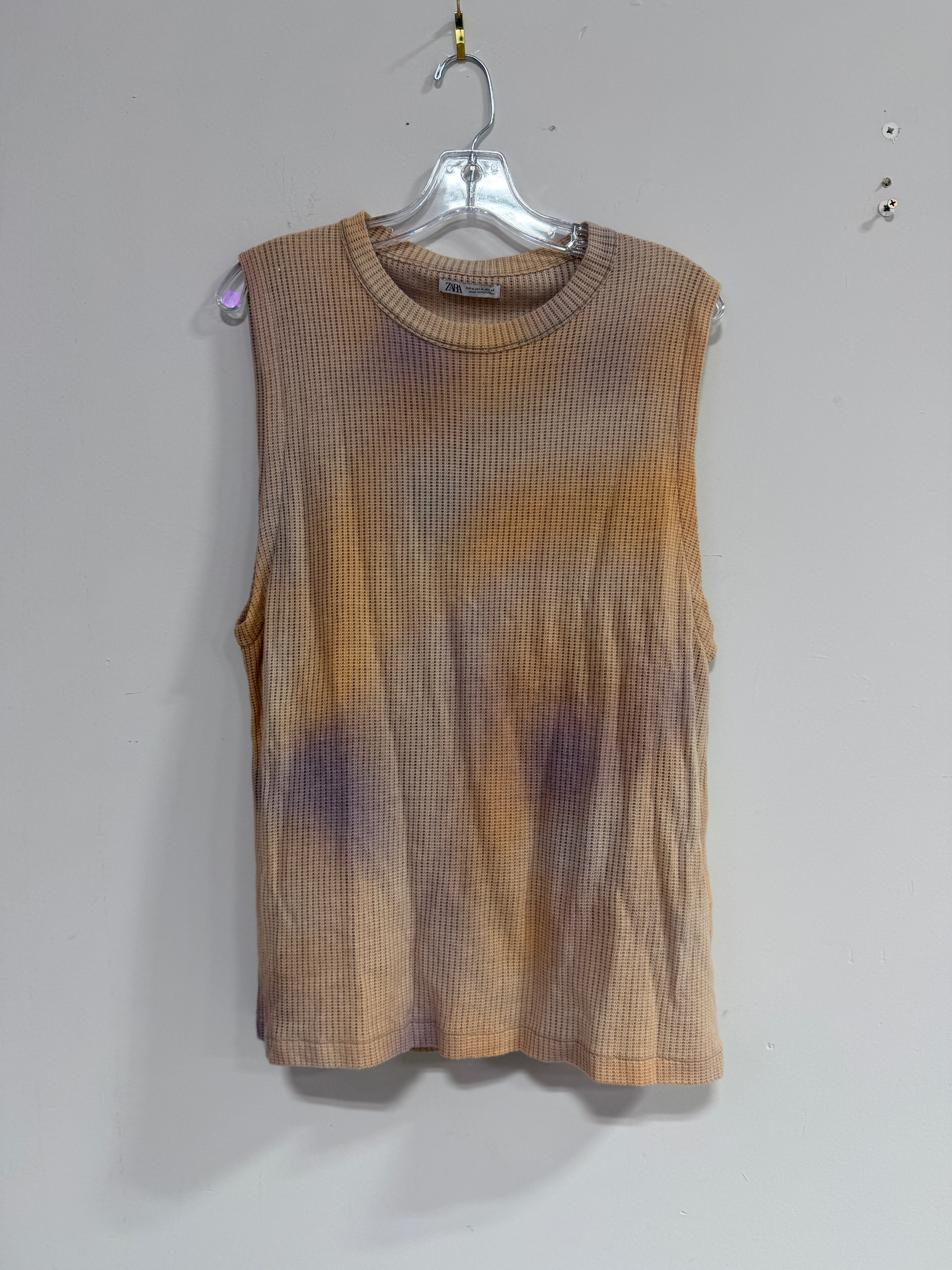 Zara waffle-knit sleeveless tank top men's sz M